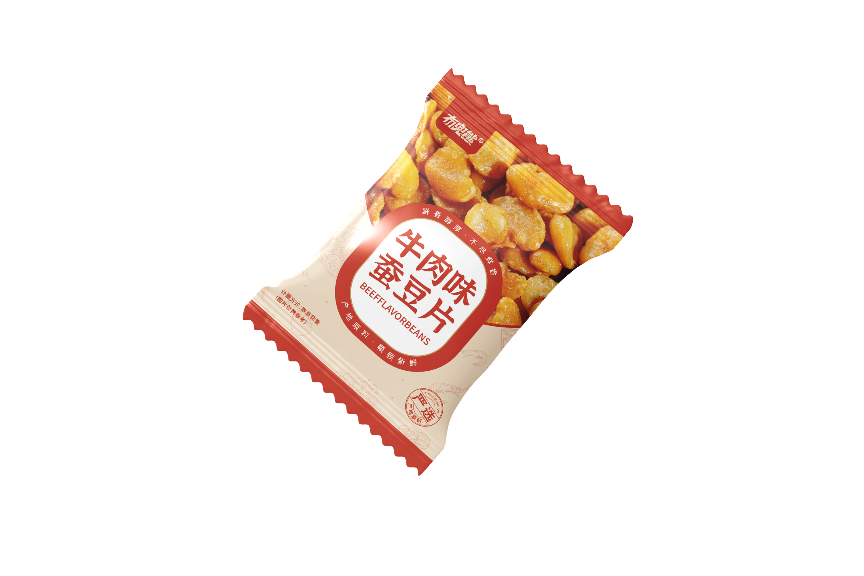 布兜熊蚕豆片 · 牛肉味